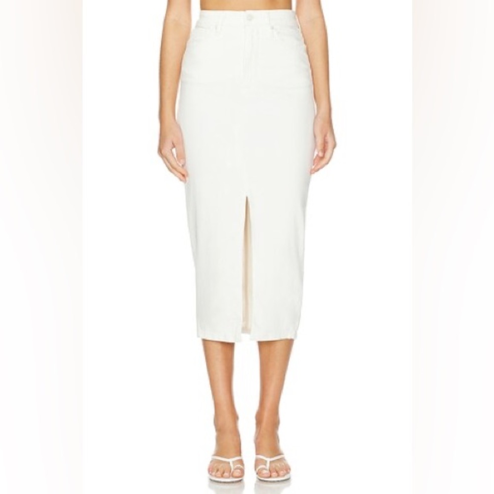 Good American Slit Front Midi Skirt - Picture 2 of 8